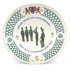 Rare! 1974 VILLEROY & BOCH Le Grand Duche De Luxembourg Corps Gendarmerie Plate!